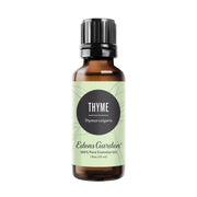 Edens Garden Thyme essential oil bottle front view for diffuse aroma and mood clarity.