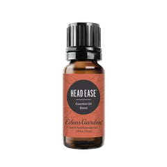Edens Garden Head Ease bottle front view highlighting calming aroma for daily use