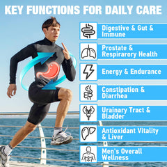 Capsules of Edoempe Probiotics for Men are easy to swallow for daily use.