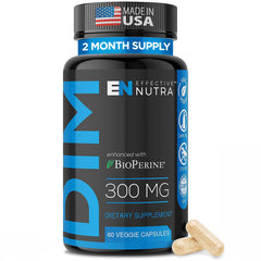 Effective Nutra Dim 300mg bottle front shows balanced hormone support for daily use