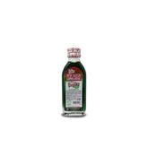 Efficascent Oil Extra Strength bottle close-up showing the green liniment for cooling relief.