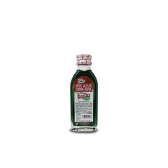 Efficascent Oil Extra Strength bottle close-up showing the green liniment for cooling relief.