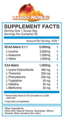 Pour Endure BCAA Plus EAA mango during training for hydration boost