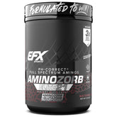 EFX Sports Aminozorb Elite 21 bottle label showing a full spectrum amino blend for recovery potential