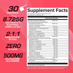 EFX Sports Aminozorb Elite 21 scoop illustrating precise dosing for daily amino intake