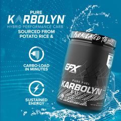 EFX Sports Karbolyn Fuel dissolves in water for smooth, clean energy.