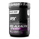 EFX Sports Kre-Alkalyn EFX bottle closeup highlights stable pH creatine for reliable workouts