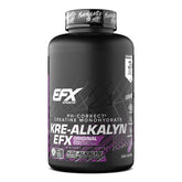 EFX Sports Kre-Alkalyn EFX bottle front for on-the-go strength support