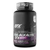 EFX Sports Kre-Alkalyn EFX bottle with convenient capsules for workouts.