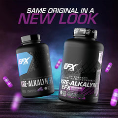 EFX Sports Kre-Alkalyn EFX capsules close-up highlighting easy-to-take pill form
