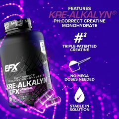 EFX Sports Kre-Alkalyn EFX certified seal indicating quality and safety