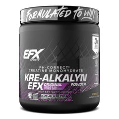 EFX Sports Kre-Alkalyn EFX Powder bottle front highlighting pH-stable creatine for consistent workouts.