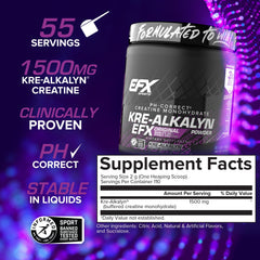 EFX Kre-Alkalyn EFX powder being poured into water for easy mixing.