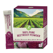 eHerbal PURE NATURE beet root powder packets for on-the-go energy