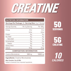 EHP Labs CREA-8 powder scoop highlights convenient pre- or post-workout use.