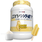 EHP Labs OxyWhey label close-up showing nutrition and ingredients for informed choices