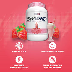 Mixing shaker demonstrates effortless blending of OxyWhey.