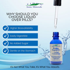 Close-up of Eidon Mineral Wellness liquid showing mineral-rich color and potency.