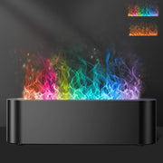 Eiifiter Colorful Flame Diffuser front view enhances cozy ambiance with flame-like lighting