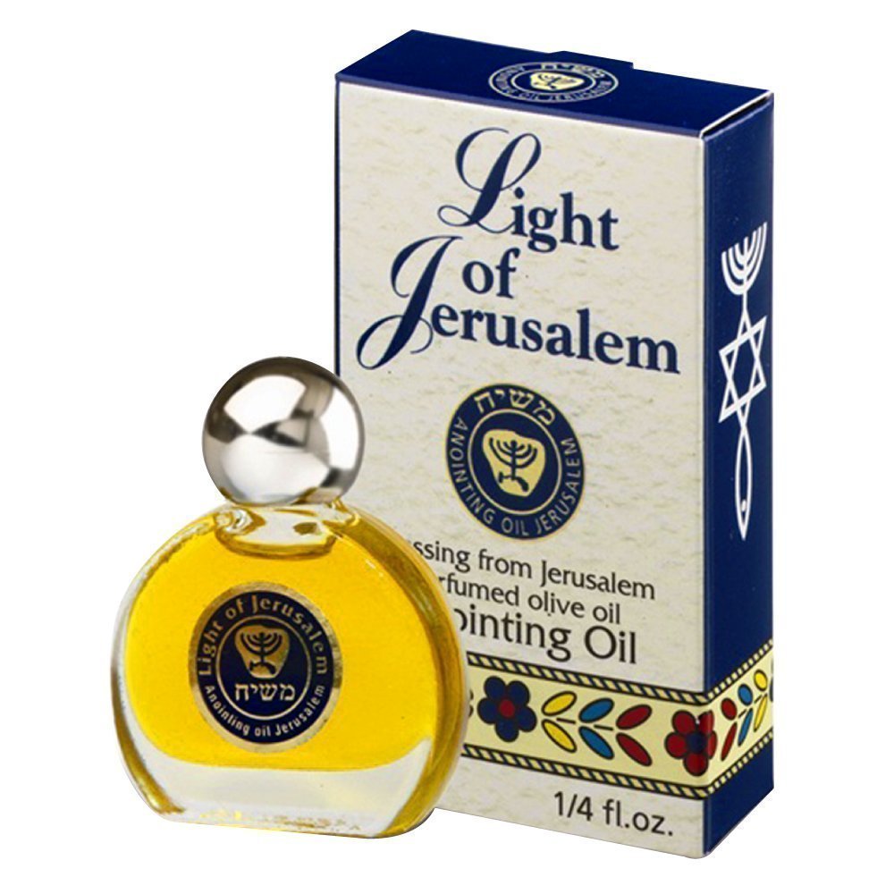 Ein Gedi Light of Jerusalem oil bottle pour for prayer and devotion
