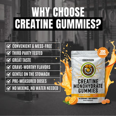 Ekkovision gummies ready for pre-workout use in a gym bag