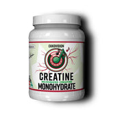 Ekkovision Creatine sour watermelon powder poured into a glass for quick energy support