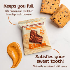 ELAVI vegan gluten-free dairy-free brownie with dates for dairy-free dessert lovers.