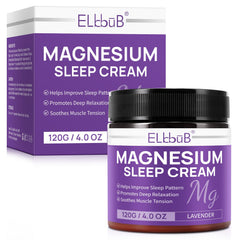 ELBBUB Magnesium Cream for Sleep applied on skin for calm evenings.