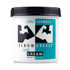 Elbow Grease Cool Massage Cream jar for soothing relief and smooth massage