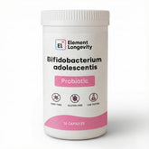 Element Longevity bottle with capsules suggesting digestion support and gut comfort.