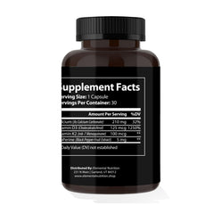 Elemental Nutrition K2D3 bottle pour demonstrates easy daily dosing.