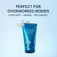 Elemis Warm-Up Massage Balm texture swirl shows creamy glide for smooth application.