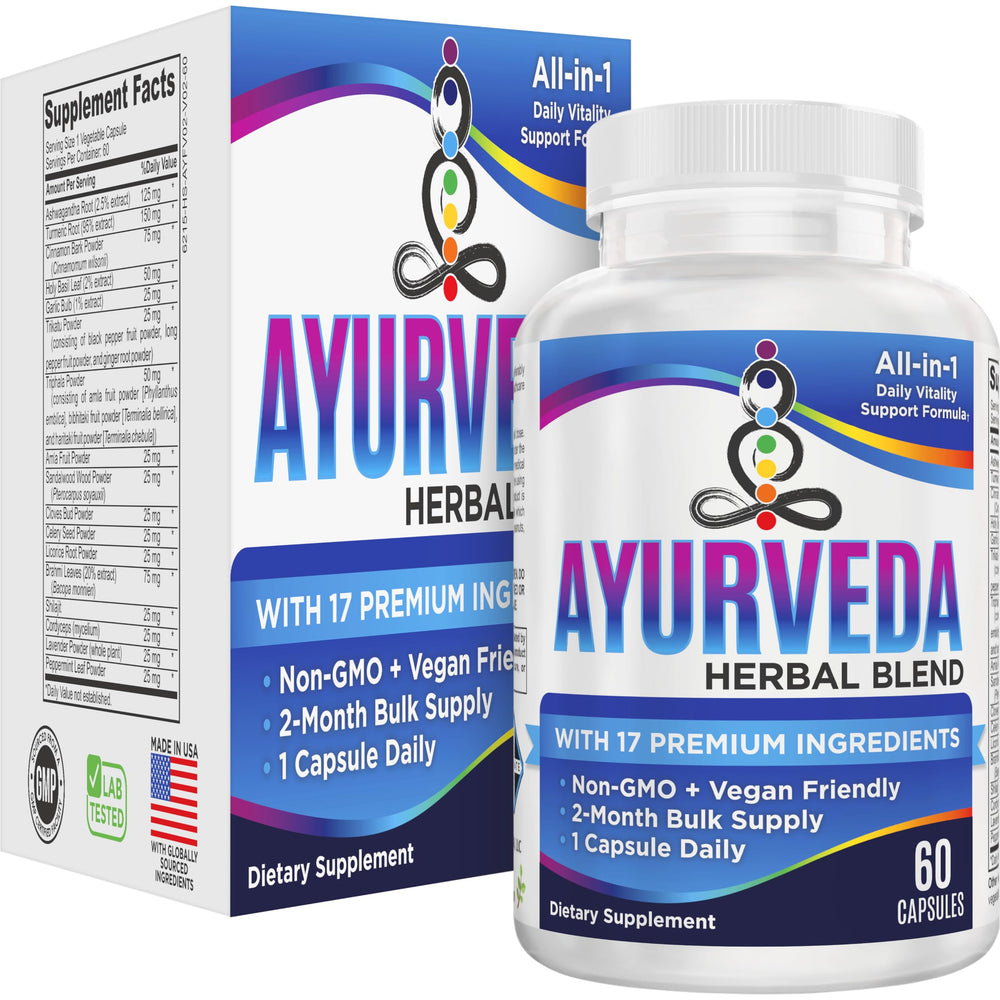 Elevate Recovery Ayurveda Herbal Formula bottle supports daily balance