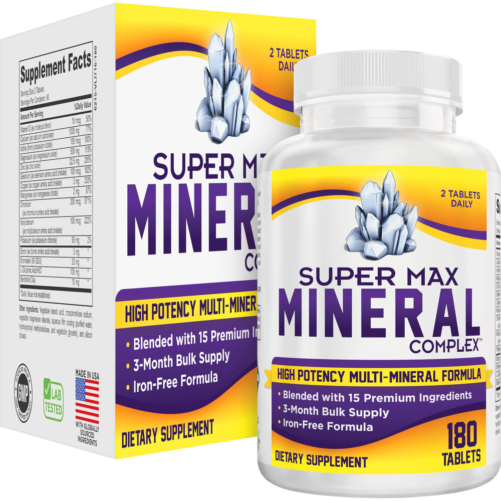Elevate Recovery Iron-Free 15-in-1 multimineral bottle front for daily mineral support.
