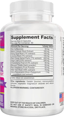 Elevate Women’s Hormone Balance bottle side view with 180 capsules for a 3-month supply