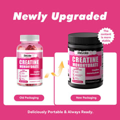 ElevateLife Creatine Gummies label highlights non-GMO and gluten-free ingredients for clean supplementation.