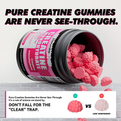 ElevateLife Creatine Gummies strawberry flavor for enjoyable daily use.