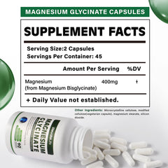 ElevateLife Magnesium Glycinate bottle pour illustrating easy daily dosage