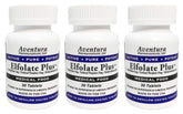 ELFOLATE Plus bottle pour for easy daily folate support.