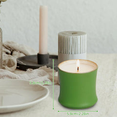 Elichingse candle with cotton wick for an even, soot-free flame