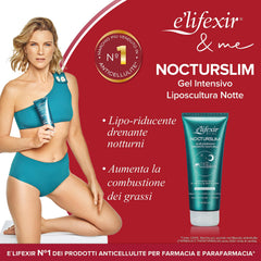 Close-up of Elifexir Nocturslim gel texture, smooth and fast-absorbing.