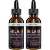 Elikadur Shilajit Drops bottle with dropper highlighting purity and easy daily use.