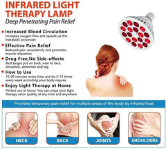 Elitzia infrared lamp bulb side view ideal for targeted back and leg sessions at home.