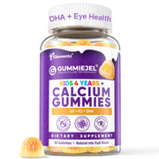ELLAMENTZ Sugar-Free Kids Calcium Gummies pack shot highlights a family-friendly calcium source