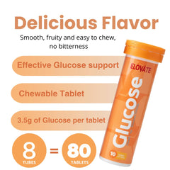 ELOVATE glucose tablets quickly dissolve for a smooth energy boost.