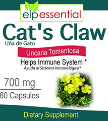 ELP ESSENTIAL Uncaria tomentosa capsules product shot for easy daily supplementation