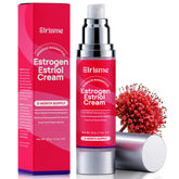 Elrisme Estriol Cream bottle pump for easy dispensing and menopause relief