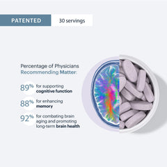 ELY-SIUM Matter dosing spoon beside bottle highlights convenient measurements for daily routine