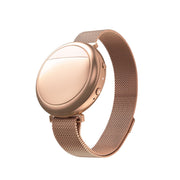 Embr Wave cooling session on the wrist provides targeted relief for hot flashes.