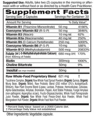 Emerald Labs B-Healthy capsules close-up highlighting vegan formula for brain and heart support.